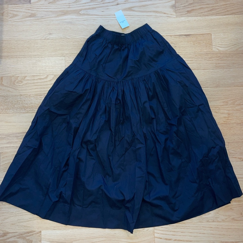 Black Flowy Maxi Skirt